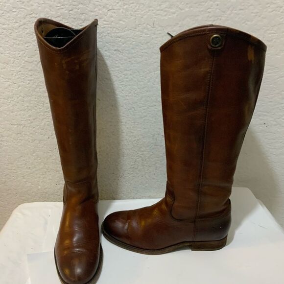 Frye Womens Melissa Brown Riding Boots Size 5.5 Medium (B, M) - Picture 8 of 16